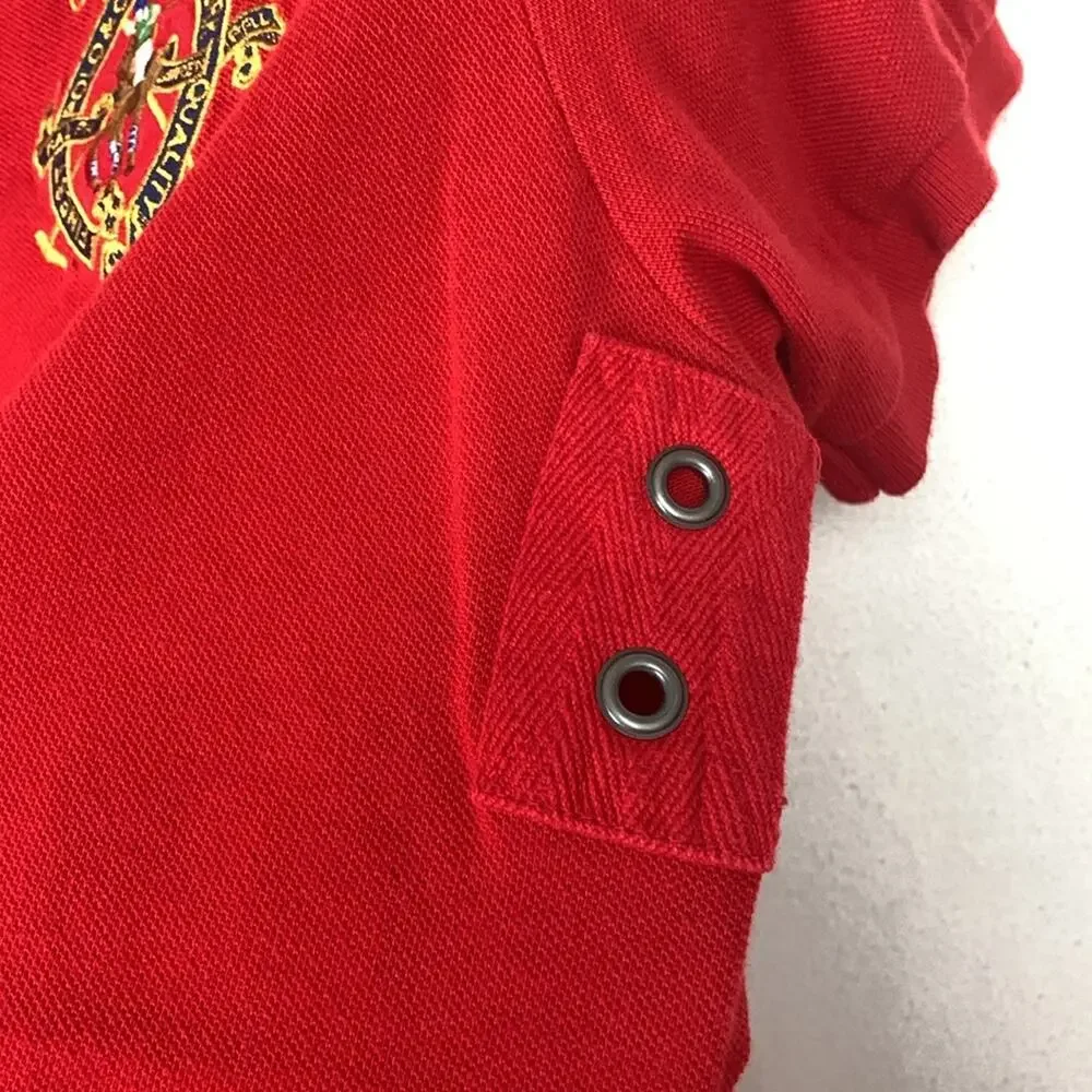 Polo Ralph Lauren Mens Large custom fit large jockey red new york 90s blue prep